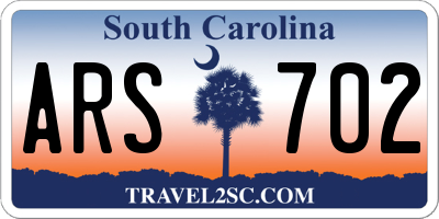 SC license plate ARS702