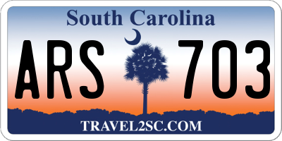 SC license plate ARS703