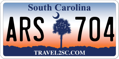 SC license plate ARS704