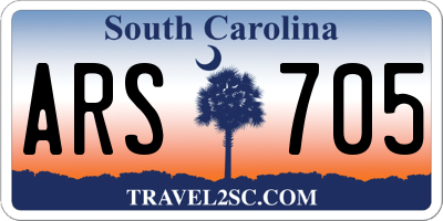 SC license plate ARS705