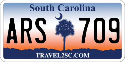 SC license plate ARS709