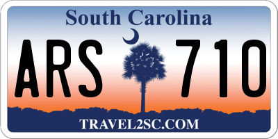SC license plate ARS710