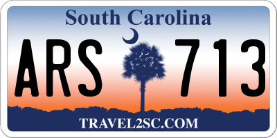 SC license plate ARS713