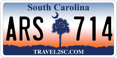 SC license plate ARS714