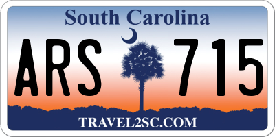 SC license plate ARS715