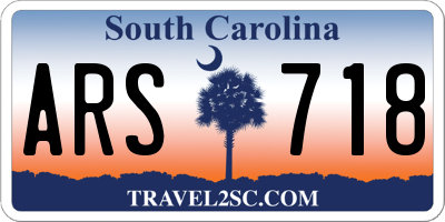 SC license plate ARS718
