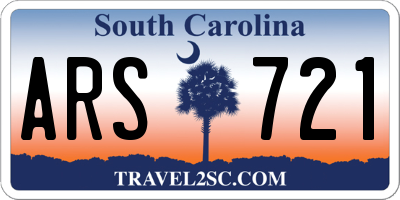 SC license plate ARS721