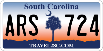 SC license plate ARS724