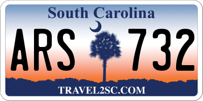 SC license plate ARS732