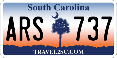 SC license plate ARS737