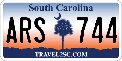 SC license plate ARS744