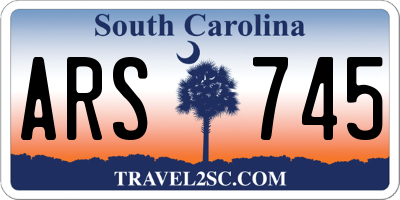 SC license plate ARS745