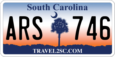 SC license plate ARS746