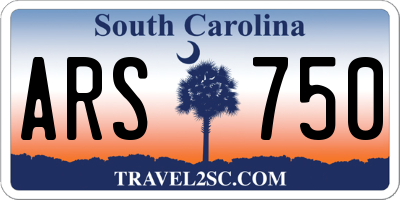 SC license plate ARS750