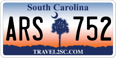 SC license plate ARS752