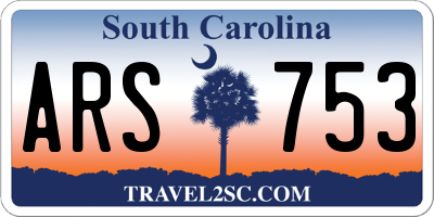 SC license plate ARS753