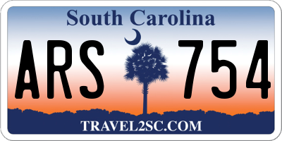 SC license plate ARS754