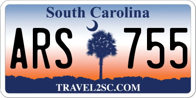 SC license plate ARS755