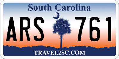 SC license plate ARS761
