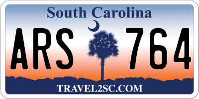 SC license plate ARS764