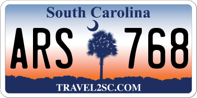 SC license plate ARS768