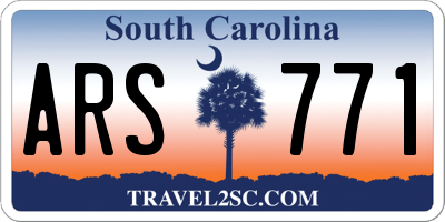 SC license plate ARS771