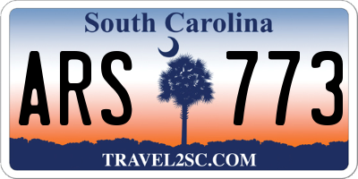 SC license plate ARS773