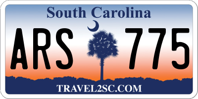 SC license plate ARS775