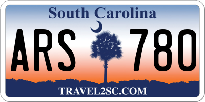 SC license plate ARS780