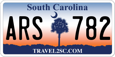 SC license plate ARS782