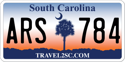 SC license plate ARS784