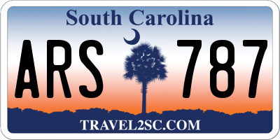 SC license plate ARS787