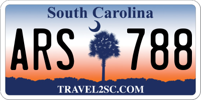 SC license plate ARS788