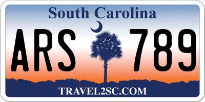 SC license plate ARS789