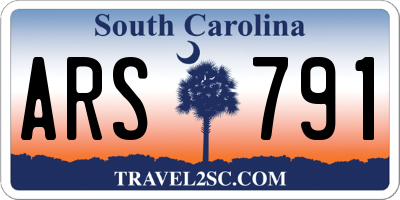 SC license plate ARS791