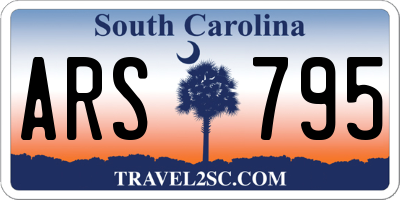 SC license plate ARS795