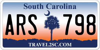 SC license plate ARS798