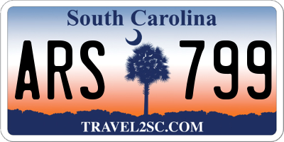 SC license plate ARS799