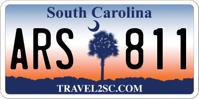 SC license plate ARS811