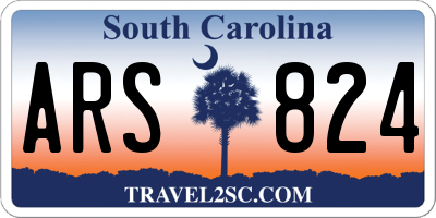 SC license plate ARS824