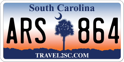SC license plate ARS864