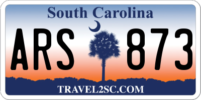 SC license plate ARS873