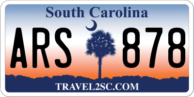SC license plate ARS878