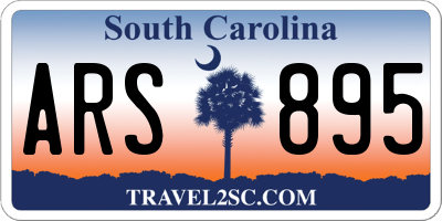 SC license plate ARS895