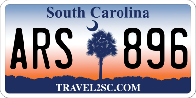 SC license plate ARS896