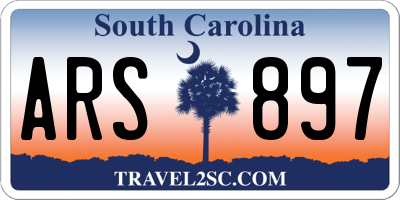 SC license plate ARS897