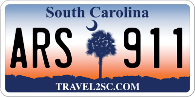 SC license plate ARS911