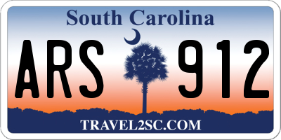 SC license plate ARS912