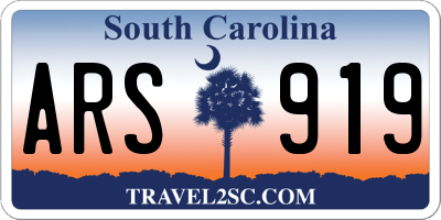 SC license plate ARS919