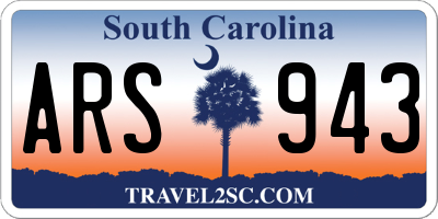 SC license plate ARS943